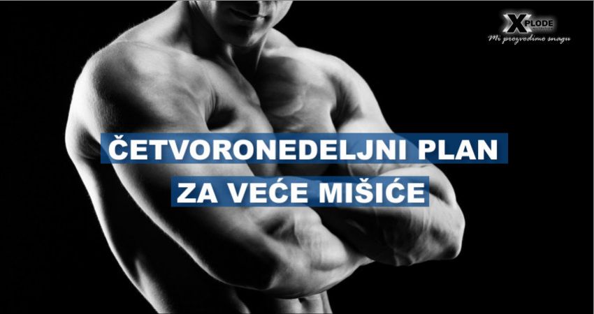 Četvoronedeljni plan za veće mišiće - Xplode Nutrition